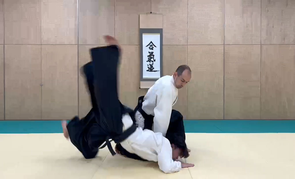 Aikido Exchange Class at Kita-Hachioji Dojo with Mihaly Dobroka Shidoin