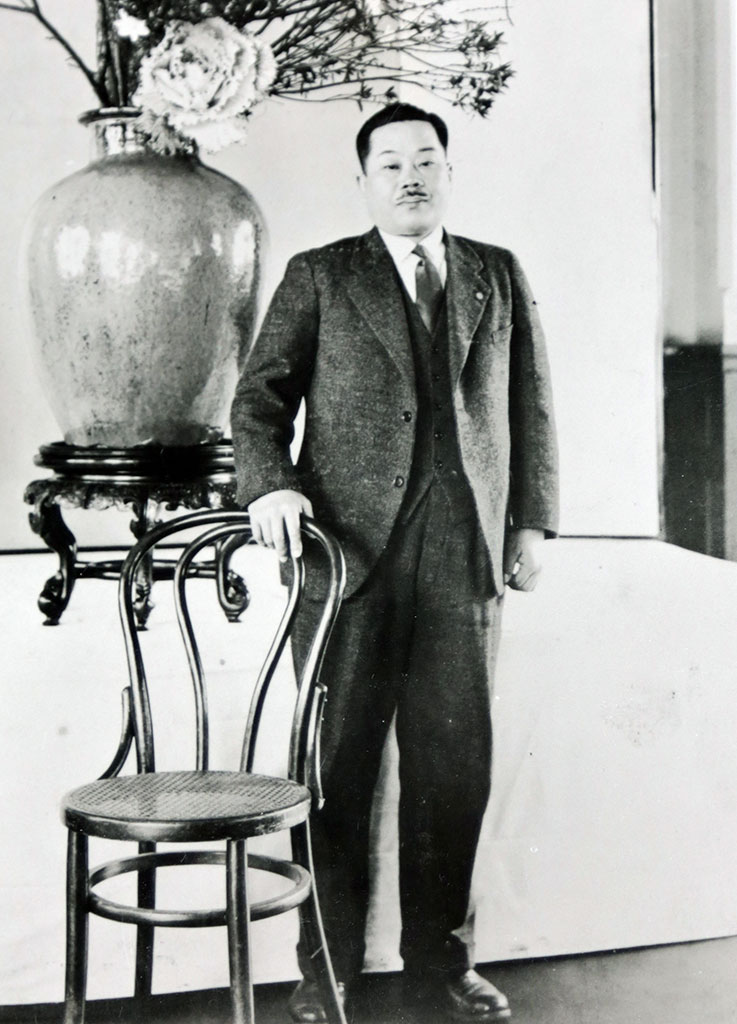 中津平三郎、五十代頃の写真。